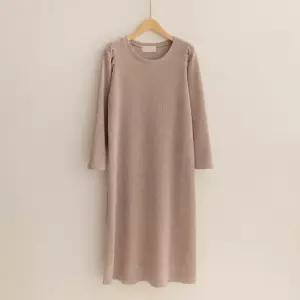 [66-110] 올렛 라운드 골지 퍼프 원피스