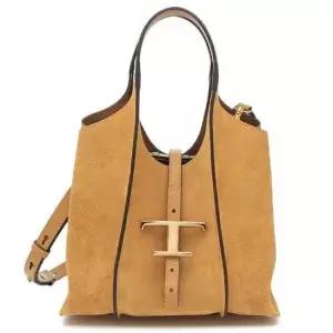 TOD`S  25FW T 타임리스 스웨이드 쇼퍼백 미니  XBWTSBA9100P3A S403)