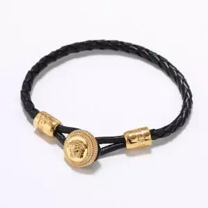 [베르사체]MEDUSA BIGGIE BRAIDED LEATHER BRACELET 101687119
