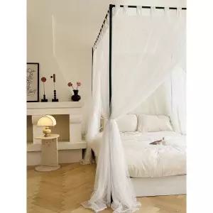 천장 캐노피 공주님 침대 침실 사각 모기장 그물 커튼