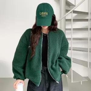 여자 가을 오버루즈핏 덤블 집업 점퍼 자켓