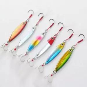 깃털 인기 낚시 스커트 메탈지그 감성 6p세트