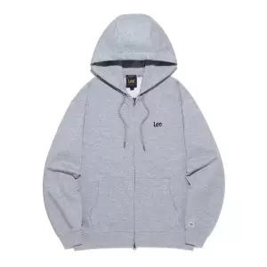 LEE 스몰 트위치 로고 후드 집업 그레이