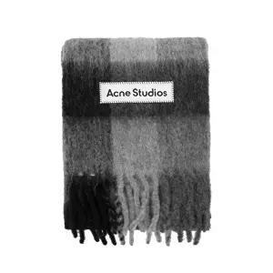 [아크네스튜디오] CA0084 DARK BLACK/GREY/DARK GREY 공용 머플러