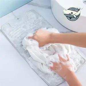 미니 실리콘 빨래판 손 세탁 옷감 관리 마찰