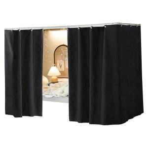 호스 바텀 블랙아웃 이층 침대 커튼 기숙사 프라이버시 캐노피 싱글 트윈 텐트