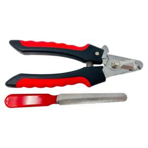 GB.S 반려견 및 반려동물 네일 트리머 클 - 과도한 절단을 방지하는 안전 가드, 무료 파일, 스테인리스 스틸 블레이드 반려동물을 위한 전문 그루밍 도구