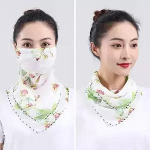 마스크 겸용 스카프 그린 천마스크 여름마스크 컬러마 WFL6KHQ