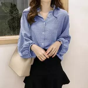 [라일리여성의류] Rly [DD311] LK-S004 / 러블리 깅엄체크 셔츠