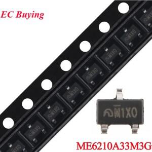 50Pcs/10pcs ME6210A33M3G M1X0 ME6210 SOT-23 3.3V 500mA 저 대기 드롭 아웃 LDO 선형 레귤레이터 칩 IC