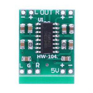 PAM8403 모듈 듀얼 채널 전력 증폭기 보드 클래스 D 슈퍼 미니 소형 디지털 2x3W DC2.5-5.5V 전원 공급 장