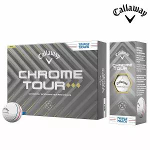 캘러웨이 25 크롬 투어 트리플 다이아몬드 트리플트랙 4피스 12알 골프공 골프볼