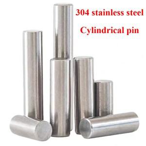 10/25pcs 2mm 3mm 6mm 8mm 10mm 원통형 핀 위치 지정 다웰 304 A2 스테인레스 스틸 고정 샤프트 솔리드로드