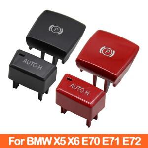 인테리어 자동차 전자 핸드 브레이크 주차 스위치 BMW 호환 호환 X5 E70 X6 E71 E72 용 H 홀드 P 버튼 커버