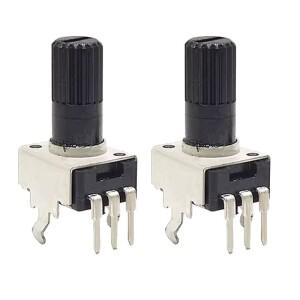 도장 전위차계 조절식 저항기 RV09 수직 12.5mm 샤프트 1K 2K 5K 0932 9 타입 3 핀 10개