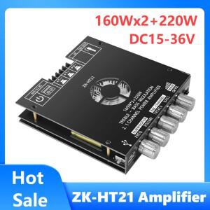 ZK-HT21 160Wx2+220W 50Wx2+100W Bluetooth 디지털 전력 증폭기 오디오 2.1 채널 TDA7498E 모듈
