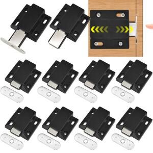 푸시 터치 래치 헤비 듀티 캐비닛 하드웨어 마그네틱 스프링 릴리스 팝업 히든 문 캐치 (찬장 서랍용)