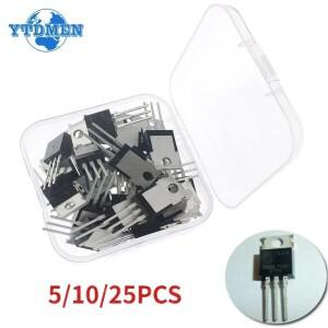 5/10/25PCS Mosfet IRFZ44N TO220 트랜지스터 키트 고전력 49A 55V 전계 효과