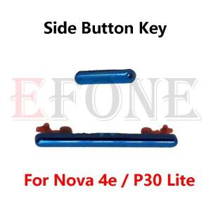 전원 단추 ON OFF 볼륨 업 다운 사이드 키 수리 부품 화웨이 호환 P30 라이트 노바 4e 용 1 세트