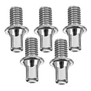 5개 사각 헤드 너트 드럼 페달 나사 부품 키트 악기 베이스 텐션 로드 미터법 시스템 금속 교체 고정 체인