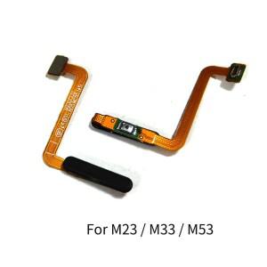 삼성 호환 갤럭시 호환 M23 M33 M53 전원 버튼 플렉스 케이블 측면 키 스위치 지문 수리 부품없이 ON OFF