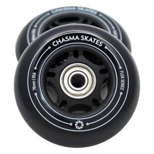 Chasma 스케이트 플럭스 76mm 립스틱 85A 립서프 캐스터 보드 웨이브 또는 크레이지 카트 교체용 베어링 포함 2팩