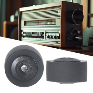 5Pcs 검은 고무 베어링 롤러 가이드 도르래 휠 핀치 오디오 라디오 테이프 레코더 액세서리