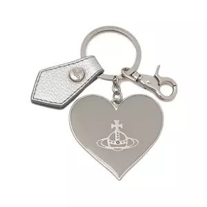 [비비안웨스트우드]26SS ORB 미러 하트 키링 실버 8203011WU OM0014 Q401