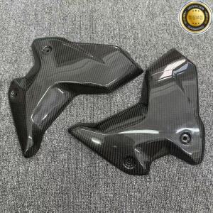 BMW R1250GS LC GS R 2018-2024 용 오토바이 카본 파이버 프론트 라디에이터 가드 프레임 사이드 패널 페어