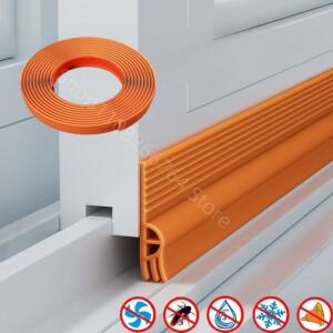 2M  슬라이딩 창 방음 씰링 스트립 TPE 자체 접착 트리플 방풍 방지 콜드 Weatherstrip 테이프