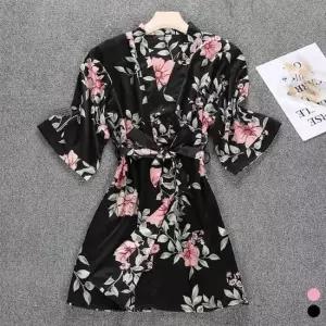 [라일리여성의류] Rly 플라워 실크 로브 골프가운 FD-0332  44095543)