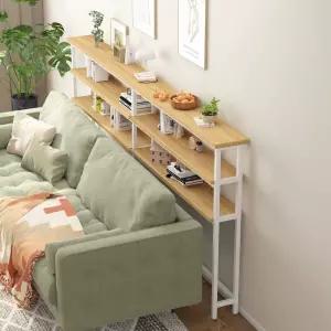 틈새 테이블 미니 다층 침대 옆 책장 선반 슬림 탁자
