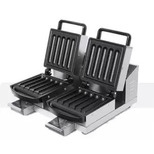 양면 오븐기 전기 노점 스낵 쿠커 핫도그 그릴 팬