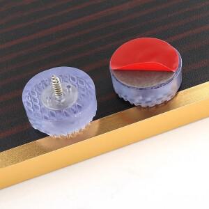 호환 20개 실리콘 원형 가구 발 패드 논슬립 커버 테이블 책상 의자 소파 다리 컵 하드우드 바닥 보호용