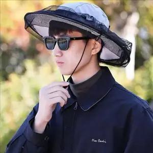 [콩심팥심]모기장 벌 방지 모자 벌레 양봉 모자 방충 여름