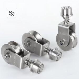 호환 304 스테인레스 베어링 회전 풀리 U/V/H 그루브 가이드 휠 스프링 충격 바퀴 슬라이딩 도어 트랙