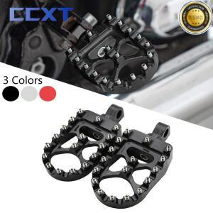 오토바이 CNC 와이드 팻 풋페그 360 ° Harley Dyna Fat Bob Softail Sportster Street Motocross Universa