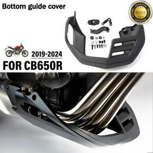 수정된 엔진 바닥 페어링 섀시 갑옷 가드 플레이트 탄소 섬유 및 블랙 혼다 CB650R 2019 2020