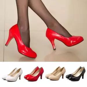 9센티 에나멜 힐 DS0021 bella.doi 토오픈 하이힐 비