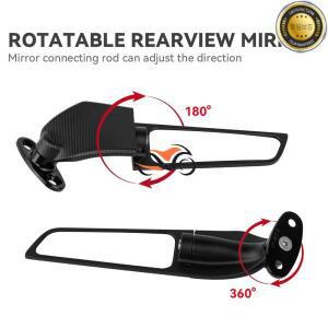 오토바이 백미러 윈드 윙 조정 가능한 회전 혼다 CBR250RR 600RR 수정 된 2PCS