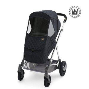 [맘네스트] 리안 솔로 LX 절충형 유모차 전용 겨울용 방한커버-블루블랙