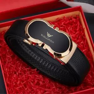 윌리엄폴로 명품소가죽 남성벨트 정장벨트 자동길이조절 벨트 POLO20775