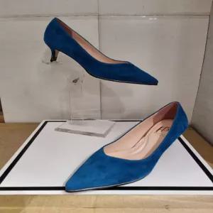 [에스콰이아] 여성 발편한 양가죽 스웨이드 세미정장 구두 굽5센치 PFBFHP506