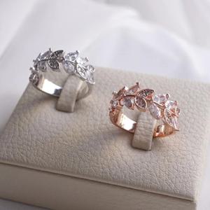 [옷자락]여자 에스닉 투컬러 프리사이즈 지르코니아 큐빅 반지