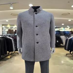 [인디안][인디안] 인디안 울혼방 하이넥 베이직 겨울모직코트MAN-ELYW-A151 (P003447979)