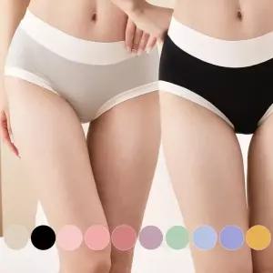 여성 언더웨어 팬티 모달 투톤 10칼라 요일별 낱개포장 여자속옷 M-2XL