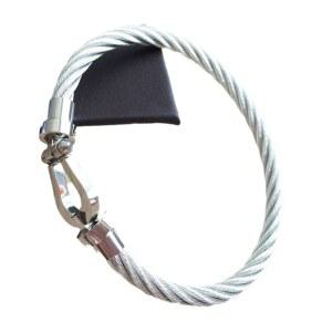 케이블 남성 걸쇠 매듭 옴므 쥬얼리 스테인리스 남녀공용 수제 커플 패션 팔찌 말굽