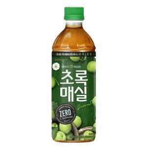 웅진식품 초록매실 제로 500mL 1박스 제로칼로리 매실 사과과즙 유산균