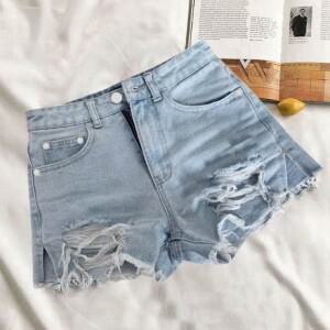 찢청 디자인 여성 여름 숏팬츠