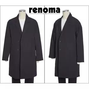 [롯데백화점]레노마 F/W 봄/가을 편안하게 입는 트렌치코트 세미오버핏 블랙컬러 RQIMBH06A EK3653